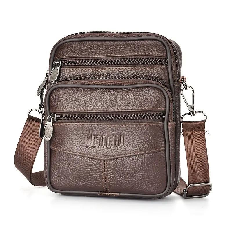 Leather Work Bag Mens - Men's New Genuine Leather Crossbody Bag