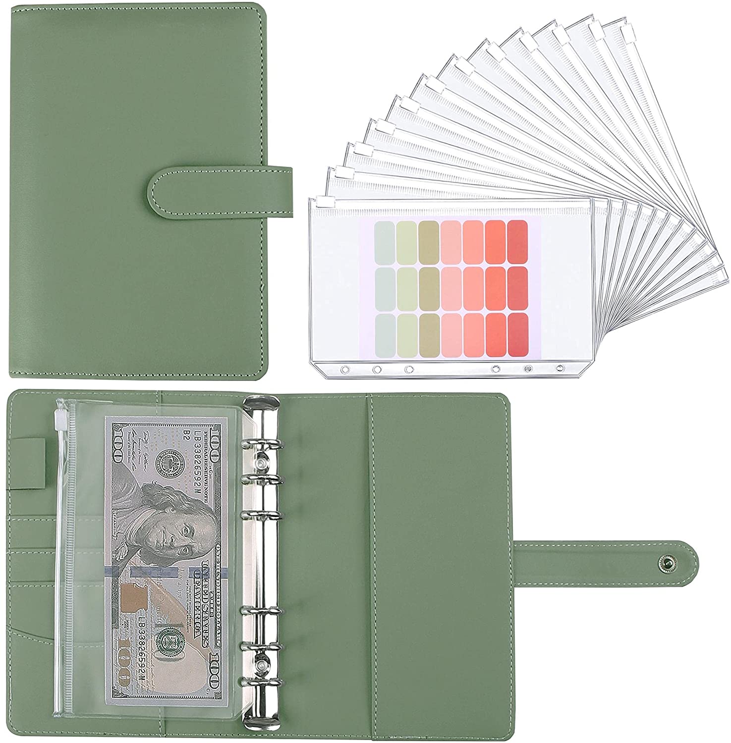 Leather Work Diary - A6 Budget Binder Planner With 12