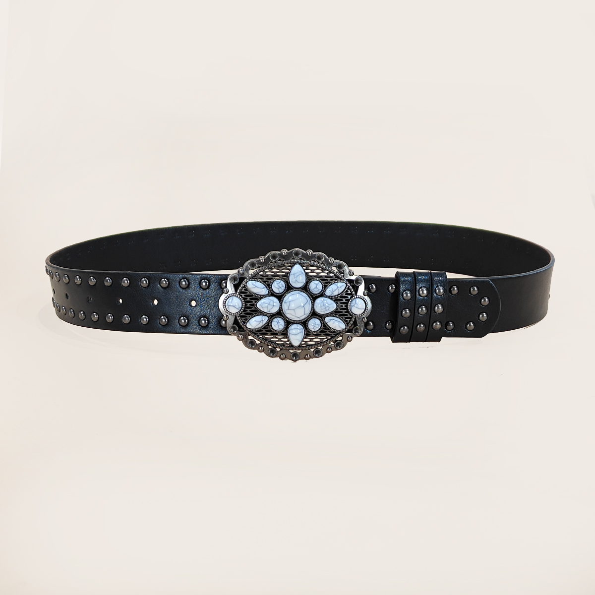 Men and women's casual Punk Ri - огляд і ціна Leather Works Belt