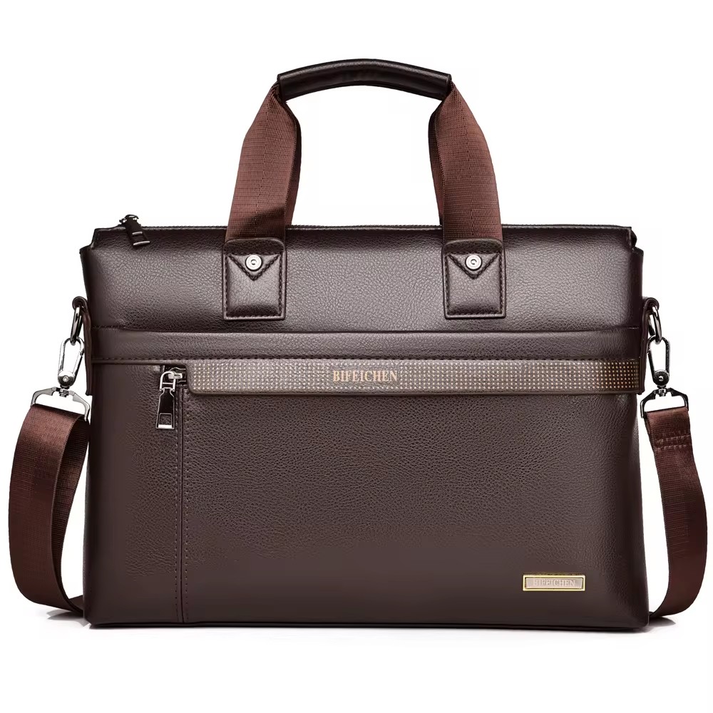 2026 New Men Briefcase High Qu - огляд і ціна Leather Work Bag Mens