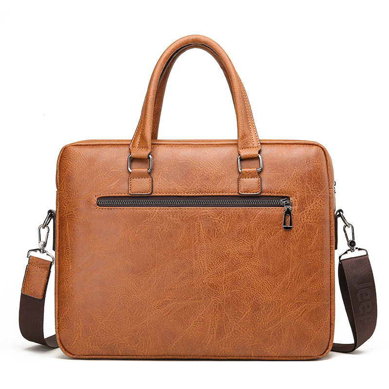 Luxury Brand Man Business Brie - огляд і ціна Leather Work Bag Mens