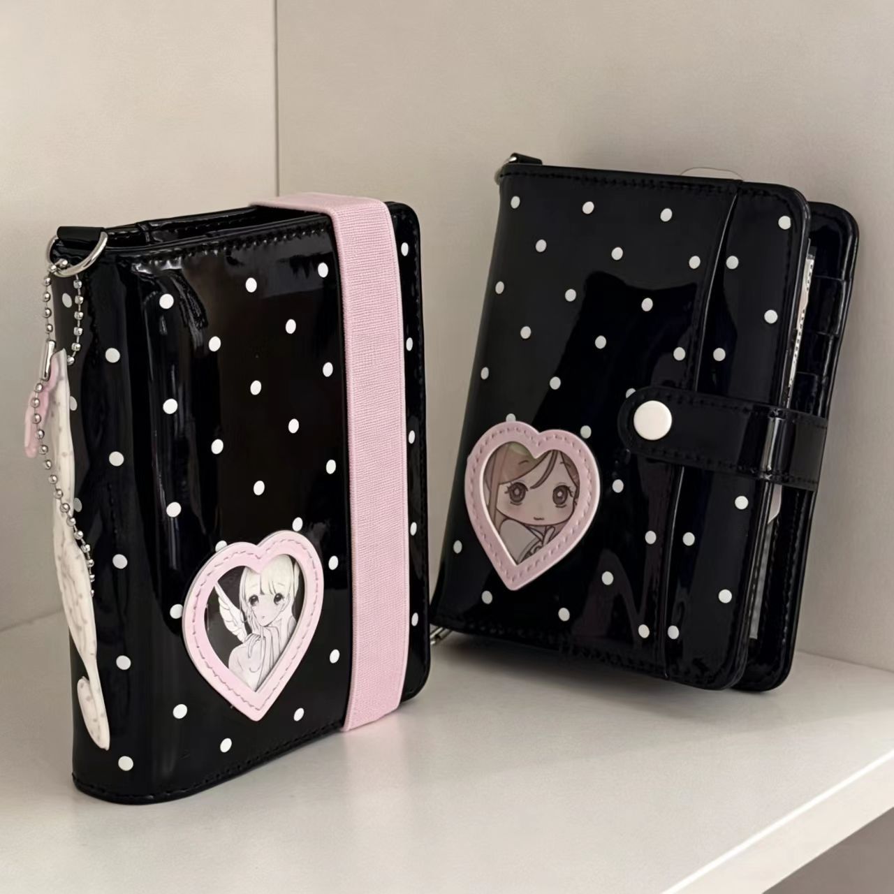 Korean Style Polka Dot Heart M - огляд і ціна Leather Work Diary