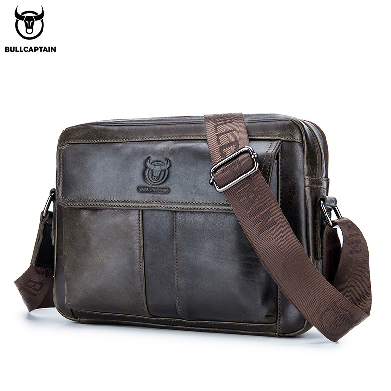 BULLCAPTAIN Genuine Leather Me - огляд і ціна Leather Work Bag Mens