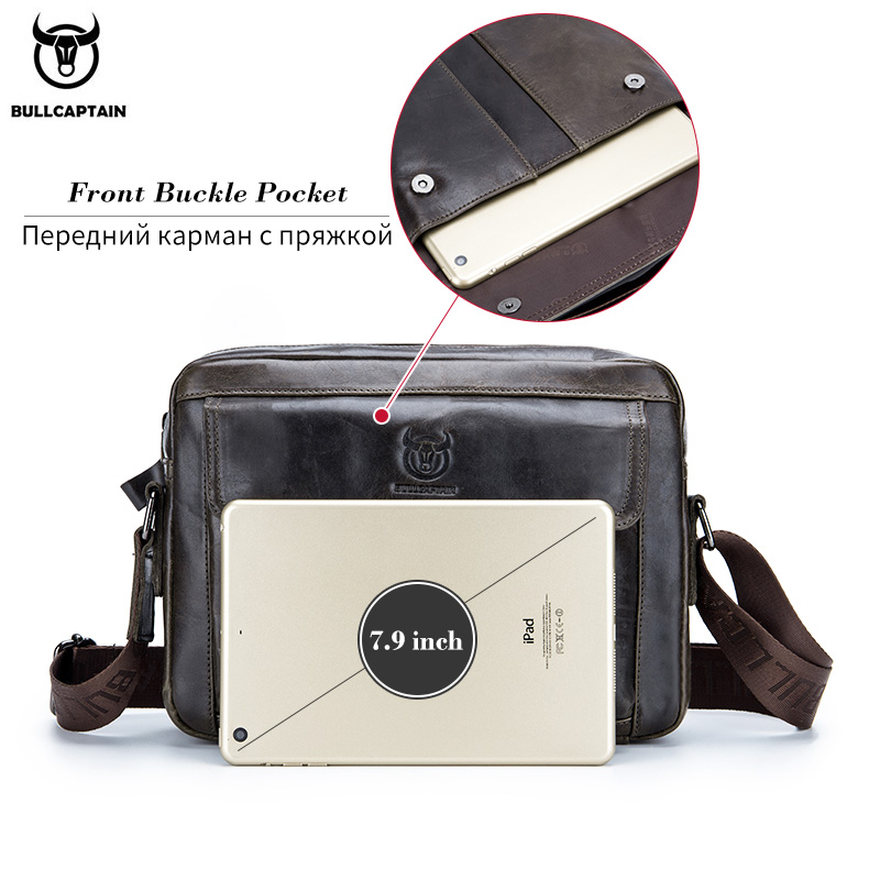 BULLCAPTAIN Genuine Leather Me - огляд і ціна Leather Work Bag Mens