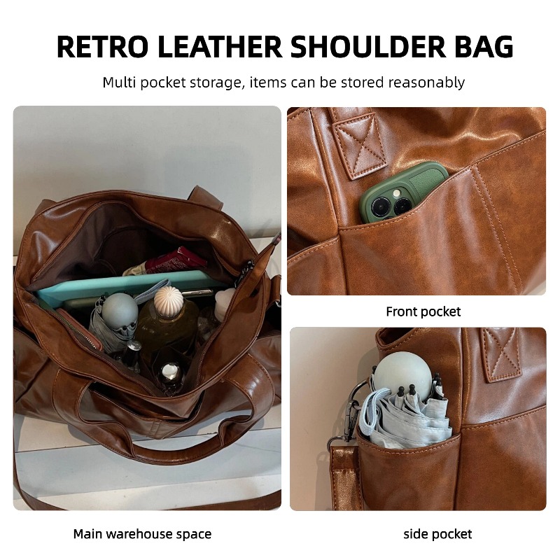 Women Retro Soft Leather Handb - огляд і ціна Leather Work Handbags For Women