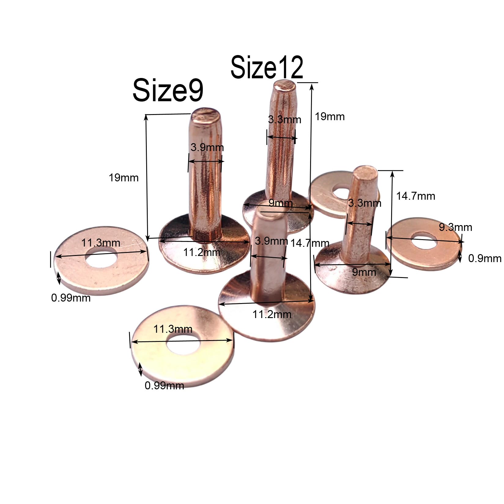 Copper Rivets and Burrs  #9 an - огляд і ціна Rivet Setter Tool