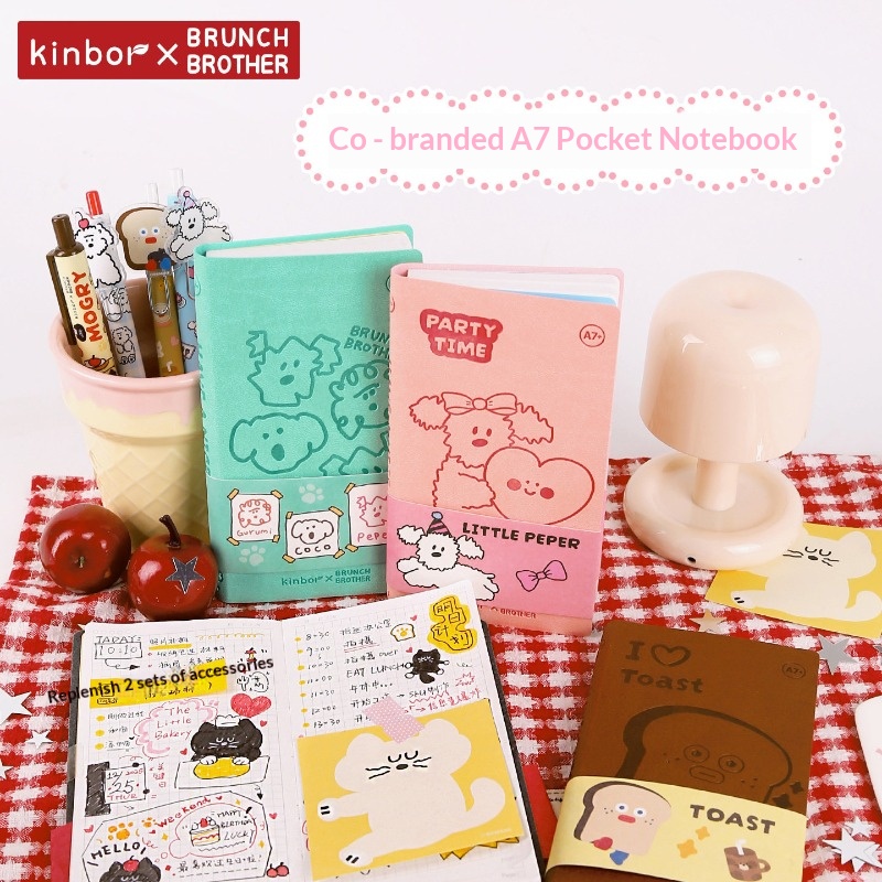 Kinbor Cute Cartoon A7 Pocket  - огляд і ціна Leather Work Diary