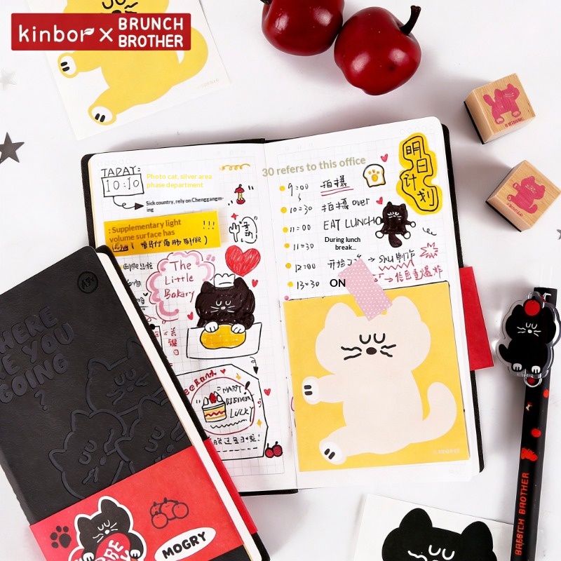 Kinbor Cute Cartoon A7 Pocket  - огляд і ціна Leather Work Diary