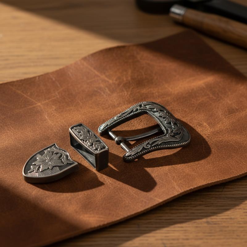 Floral Engraved Vintage Metal  - огляд і ціна Leather Works Belt