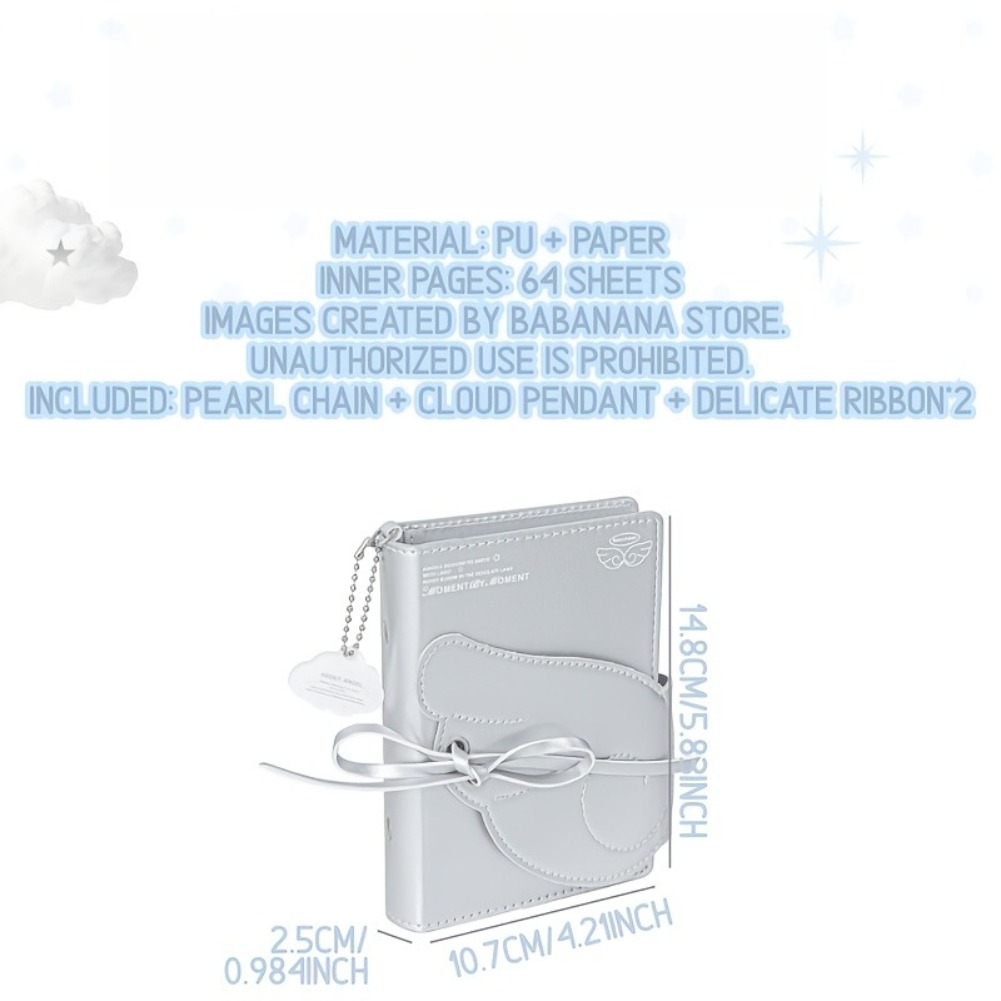 Kawaii Angel Wings Notebook A7 - огляд і ціна Leather Work Diary