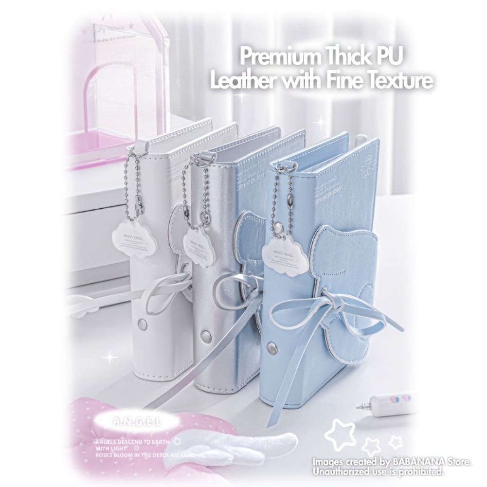 Kawaii Angel Wings Notebook A7 - огляд і ціна Leather Work Diary