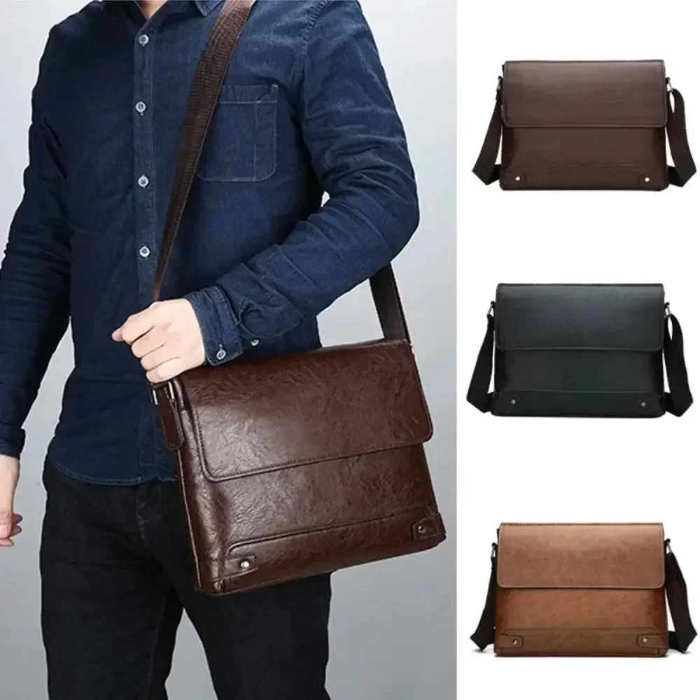 Briefcase For Men PU Leather T - огляд і ціна Leather Work Bag Mens