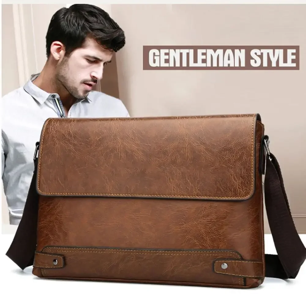 Briefcase For Men PU Leather T - огляд і ціна Leather Work Bag Mens
