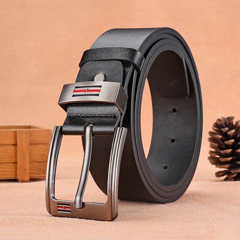 Fashion Casual Luxury Men's Me - огляд і ціна Leather Works Belt