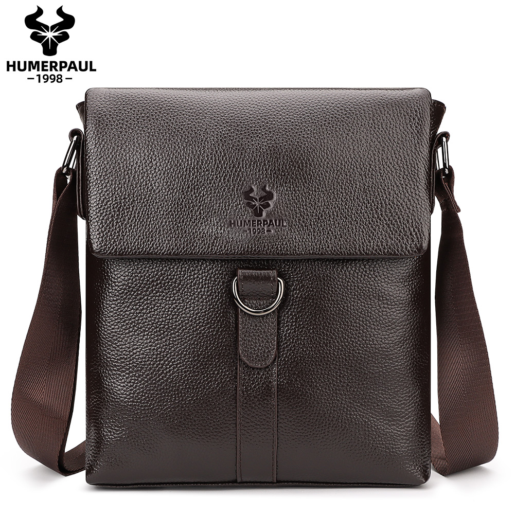 HUMERPAUL 2023 New Fashion Men - огляд і ціна Leather Work Bag Mens