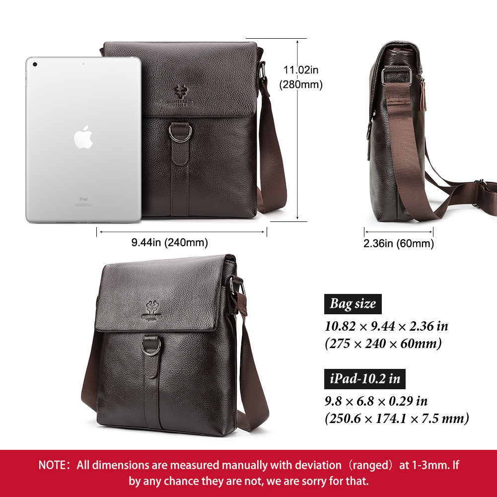 HUMERPAUL 2023 New Fashion Men - огляд і ціна Leather Work Bag Mens