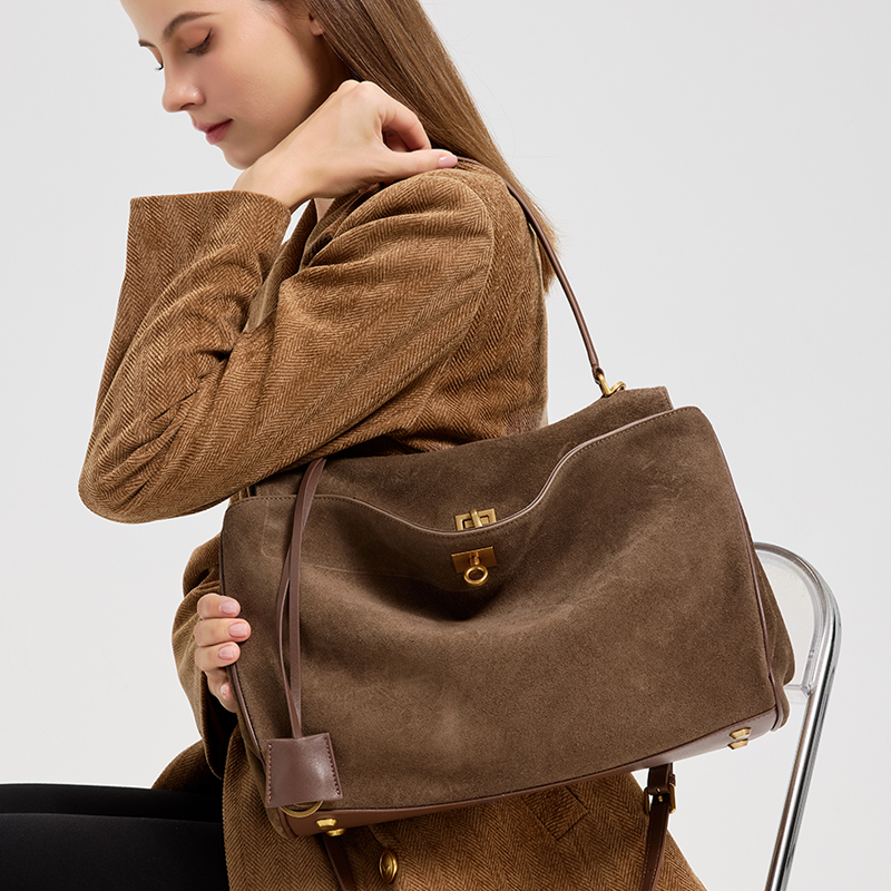 Ladies' large capacity genuine - огляд і ціна Leather Work Handbags For Women