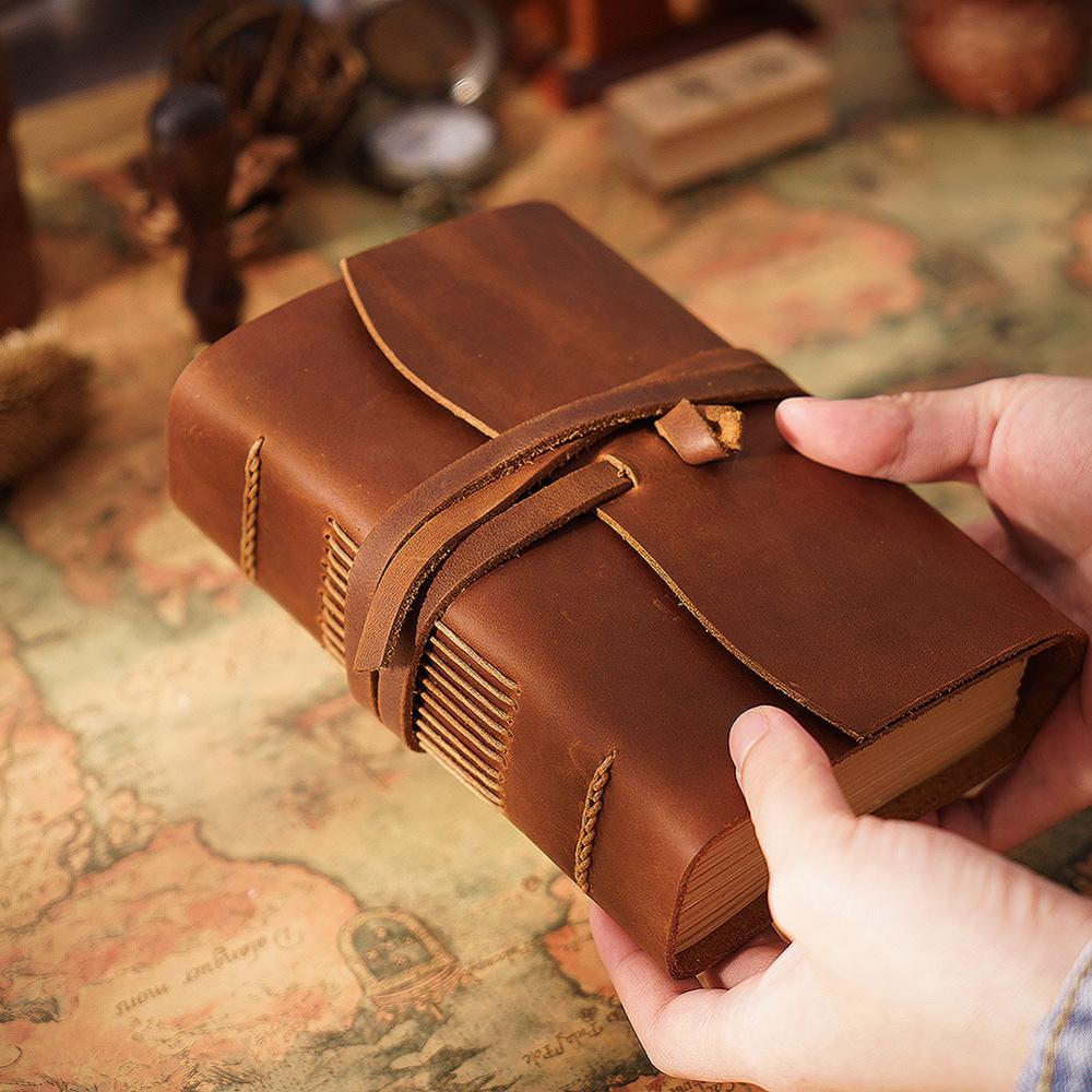 Handmade Leather Notebook Brow - огляд і ціна Leather Work Diary