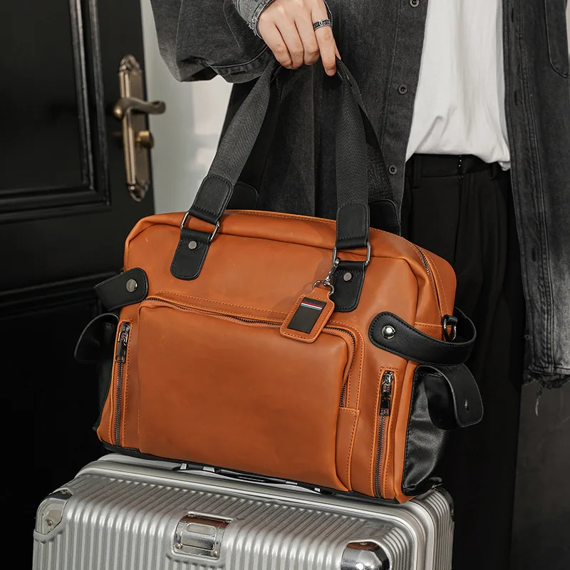 Trendy Men's Shoulder Bag Retr - огляд і ціна Leather Work Bag Mens