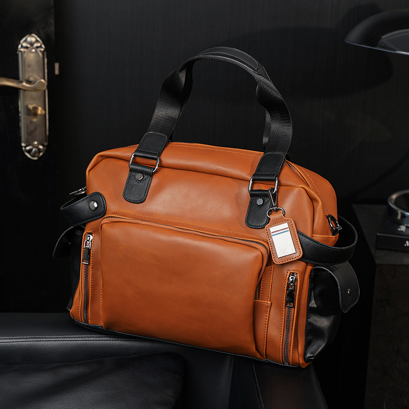 Trendy Men's Shoulder Bag Retr - огляд і ціна Leather Work Bag Mens